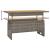 Set mobilier de grădină cu perne, 4 piese, gri, poliratan GartenMobel Dekor