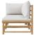 Set mobilier de grădină cu perne gri deschis, 2 piese, bambus GartenMobel Dekor
