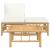 Set mobilier de grădină, cu perne alb crem, 3 piese, bambus GartenMobel Dekor