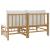 Set mobilier de grădină cu perne alb crem, 2 piese, bambus GartenMobel Dekor