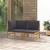 Set mobilier de grădină cu perne gri închis, 2 piese, bambus GartenMobel Dekor