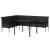 Set mobilier de grădină cu perne, 2 piese, negru, poliratan GartenMobel Dekor