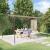 Baldachin, gri taupe, 4x3 m 180 g/m², țesătură și oțel GartenMobel Dekor
