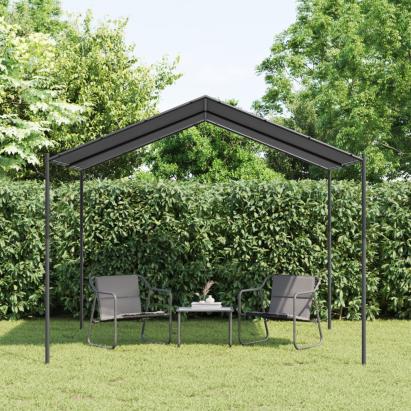 Cort pavilion, antracit, 3x3 m, oțel și material textil GartenMobel Dekor