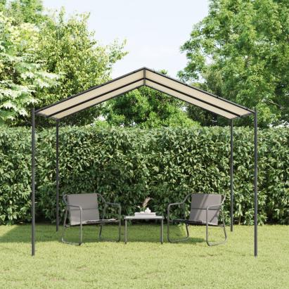 Cort pavilion, bej, 3x3 m, oțel și material textil GartenMobel Dekor