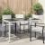 Masă de Grădină Alb 150 x 90 x 75 cm poliratan GartenMobel Dekor
