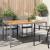 Masă de Grădină Gri 150 x 90 x 75 cm poliratan GartenMobel Dekor