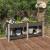 Strat înălțat de grădină cu raft, gri, 175x50x75 cm, WPC GartenMobel Dekor