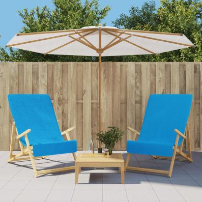Prosoape de plajă, 2 buc., turcoaz, 60x135 cm, textil 400 GSM GartenMobel Dekor