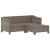 Set mobilier de grădină cu perne, 3 piese, gri, poliratan GartenMobel Dekor