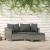 Set mobilier de grădină cu perne, 3 piese, gri, poliratan GartenMobel Dekor