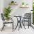 Scaun pentru Grădină 2 pcs Antracit 56 x 65 x 89 cm Oțel GartenMobel Dekor