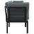 Set mobilier de grădină, 4 piese, negru și gri, poliratan GartenMobel Dekor