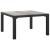 Set mobilier de grădină, 4 piese, negru și gri, poliratan GartenMobel Dekor