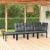 Set mobilier de grădină, 4 piese, negru și gri, poliratan GartenMobel Dekor