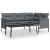 Set mobilier de grădină, antracit, 2 piese, oțel GartenMobel Dekor