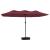 Umbrelă de soare grădină cu două capete, roșu bordo, 449x265 cm GartenMobel Dekor