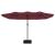 Umbrelă de soare grădină cu două capete, roșu bordo, 449x265 cm GartenMobel Dekor