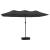 Umbrelă de grădină cu două capete cu LED, antracit, 449x265 cm GartenMobel Dekor
