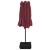 Umbrelă de grădină două capete/LED-uri, roșu bordo, 449x265 cm GartenMobel Dekor