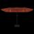 Umbrelă de grădină cu două capete/LED, cărămiziu, 449x265 cm GartenMobel Dekor