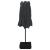 Umbrelă de grădină cu două capete/LED-uri, negru, 449x265 cm GartenMobel Dekor