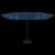 Umbrelă de grădină cu două capete/LED-uri, azuriu, 449x265 cm GartenMobel Dekor