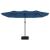Umbrelă de grădină cu două capete/LED-uri, azuriu, 449x265 cm GartenMobel Dekor