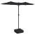 Umbrelă de grădină cu două capete, negru, 316x145 cm GartenMobel Dekor