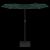 Umbrelă de grădină cu două capete cu LED-uri, verde, 316x145 cm GartenMobel Dekor