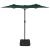 Umbrelă de grădină cu două capete cu LED-uri, verde, 316x145 cm GartenMobel Dekor