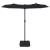 Umbrelă de grădină cu două capete cu LED-uri, negru, 316x145 cm GartenMobel Dekor