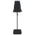 Umbrelă de grădină cu două capete cu LED-uri, negru, 316x145 cm GartenMobel Dekor
