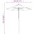 Umbrelă de soare de grădină stâlp din lemn nisipiu 196x231 cm GartenMobel Dekor