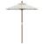 Umbrelă de soare de grădină stâlp din lemn nisipiu 196x231 cm GartenMobel Dekor