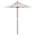 Umbrelă de soare de grădină stâlp din lemn nisipiu 196x231 cm GartenMobel Dekor