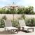 Umbrelă de soare de grădină stâlp din lemn nisipiu 196x231 cm GartenMobel Dekor