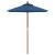 Umbrelă de soare de grădină stâlp din lemn, albastru 196x231 cm GartenMobel Dekor