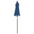 Umbrelă de soare de grădină stâlp din lemn, albastru 196x231 cm GartenMobel Dekor