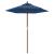 Umbrelă de soare de grădină stâlp din lemn, albastru 196x231 cm GartenMobel Dekor
