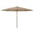 Umbrelă de soare de grădină stâlp din lemn gri taupe 400x273 cm GartenMobel Dekor