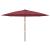 Umbrelă soare de grădină stâlp din lemn, roșu bordo, 400x273 cm GartenMobel Dekor
