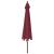 Umbrelă soare de grădină stâlp din lemn, roșu bordo, 400x273 cm GartenMobel Dekor