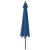 Umbrelă de soare de grădină stâlp din lemn, albastru 400x273 cm GartenMobel Dekor
