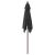 Umbrelă soare de grădină stâlp din lemn negru 198x198x231 cm GartenMobel Dekor