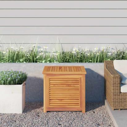 Ladă depozitare grădină cu geantă, 60x50x58 cm, lemn masiv tec GartenMobel Dekor