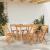 Masă extensibilă de grădină 110-160x80x75 cm lemn masiv de tec GartenMobel Dekor