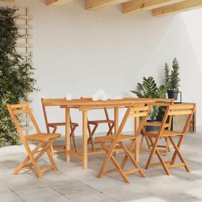 Masă extensibilă de grădină 110-160x80x75 cm lemn masiv de tec GartenMobel Dekor
