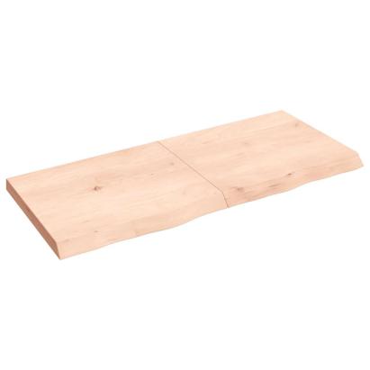 Poliță de perete, 140x60x(2-6)cm, lemn masiv de stejar netratat GartenMobel Dekor