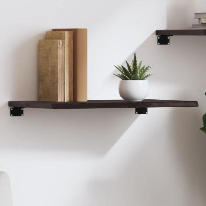 Raft de perete maro închis 60x40x2 cm lemn masiv stejar tratat GartenMobel Dekor